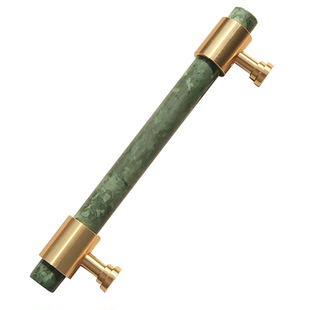 创意北欧轻奢大理石水晶把手橱柜衣柜门高档高级感抽屉黄铜拉手