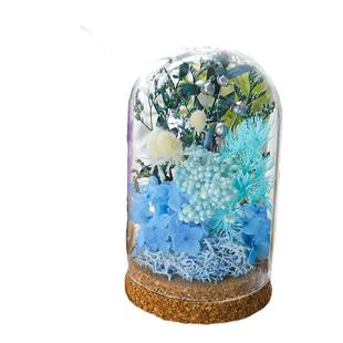 永生花diy材料包手工摆件 玻璃罩装饰花盒插花材料母亲节花艺礼物