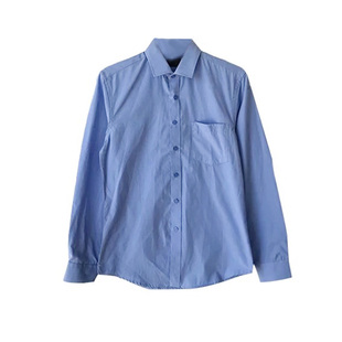 MD韩国东大门方领修身长袖衬衣男春秋新款纯色大码百搭商务衬衫潮