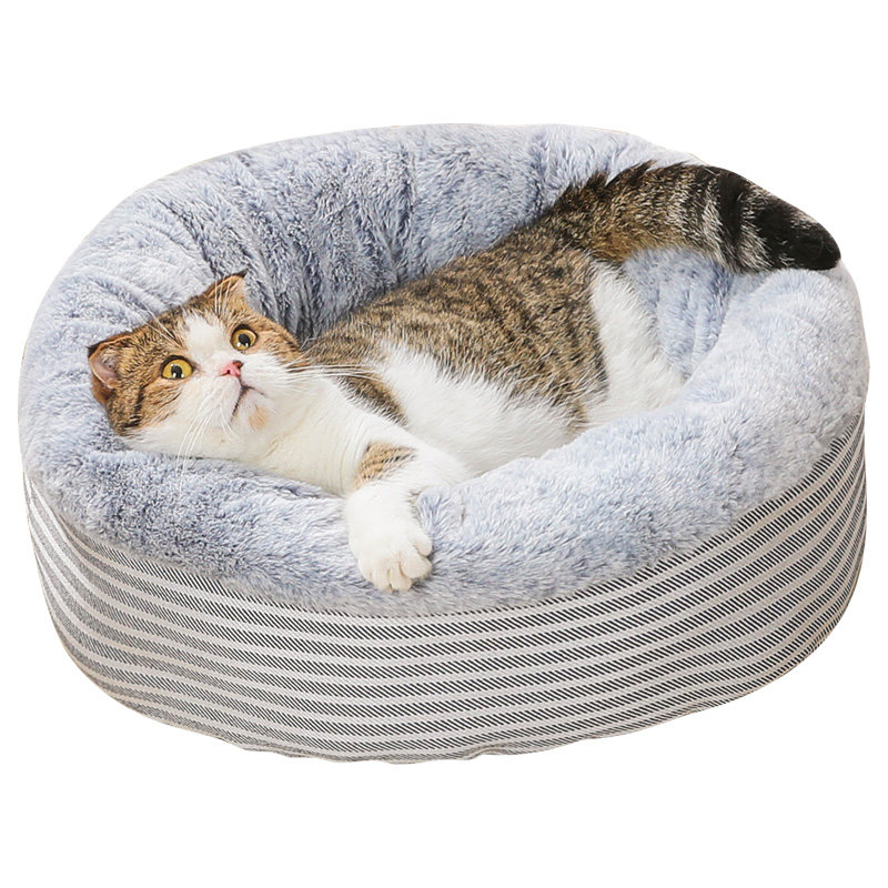 冬季保暖猫窝半封闭猫咪窝猫床垫子深度睡眠狗窝四季通用宠物用品