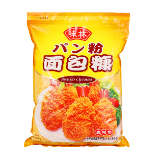 味林面包糠1kg*10袋商用整箱大包装金黄色面包屑炸鸡油炸香酥裹粉
