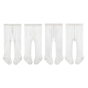 女童打底裤袜春夏季超薄款婴儿童连裤袜子宝宝白色公主防蚊棉丝袜