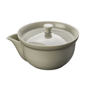 日式自带过滤盖碗 景德镇鹊嘴草灰釉单个手抓碗快客茶具泡茶碗