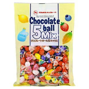 现货秒发日本Takaoko高冈高岗5种水果味夹心巧克力球约100颗喜糖