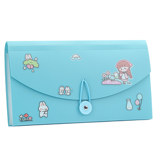 欧斯尼收据风琴包小号文件夹财务发票资料专用收纳袋A5分类夹多层支票盒欠条账单收纳神器