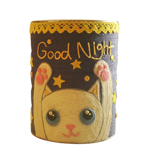 原创变废为宝制作幼儿园手工奶粉罐diy花盆环保创意亲子作业成品