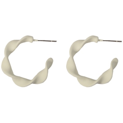 复古港风磨砂哑光耳圈