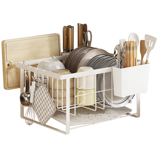沥水碗盘架窄厨房窗台小碗筷沥水架洗碗槽水池置物架放水槽晾碗架