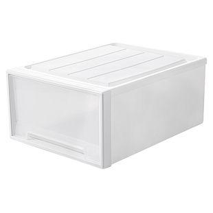 洋洋鱼加厚塑料抽屉式收纳箱大容量储物盒家用衣柜可叠放整理箱子