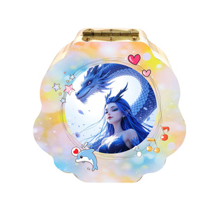 乳牙收纳盒女孩儿童换牙纪念盒敖闰牙齿小孩拔牙密封收集实木牙盒