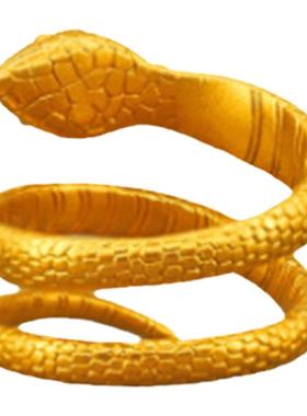 小蛇戒指尾戒金色情人节礼物