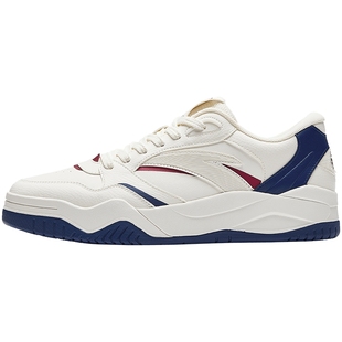 安踏波浪鞋4板鞋男鞋2025冬季新款潮流撞色低帮百搭休闲运动鞋男