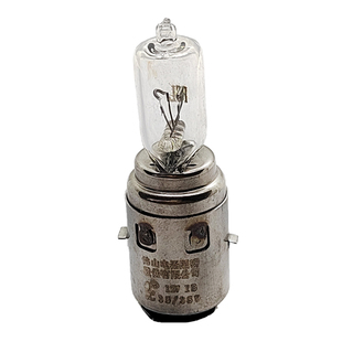 125摩托车双爪黄光卤素灯泡适用踏板公主12V35W38W佛山照明前大灯