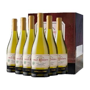 干露红魔鬼智利原瓶进口红酒典藏霞多丽干白葡萄酒750ml*6支整箱