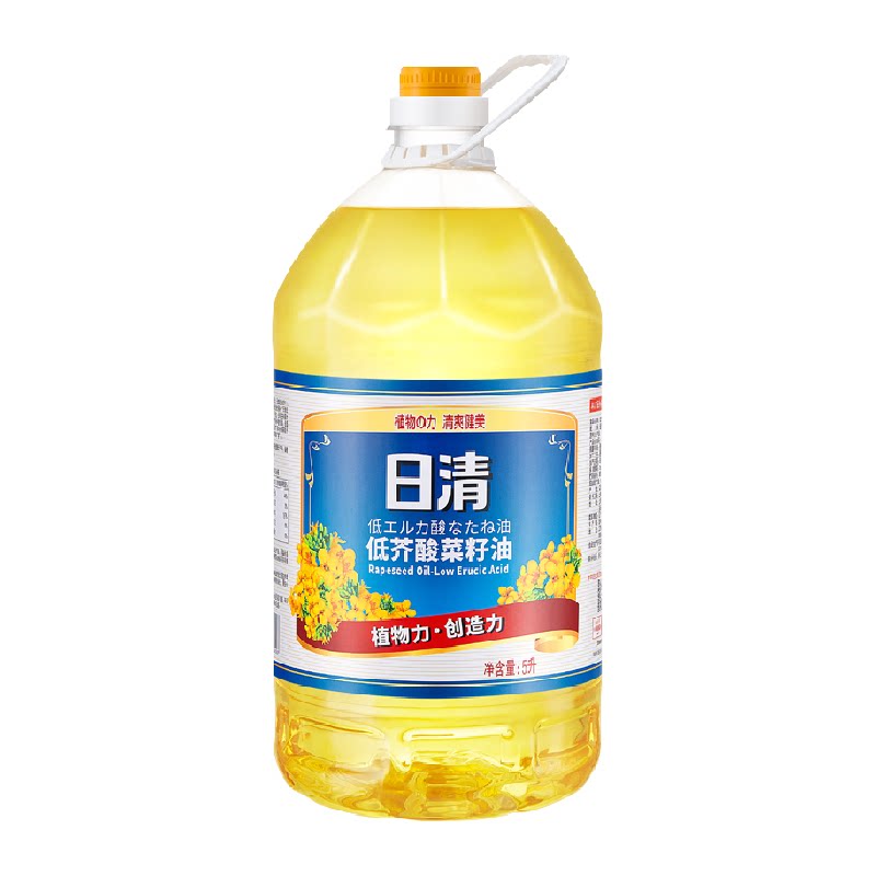 日清低芥酸菜籽油食用油家用非转基因芥花油少油烟炒菜耐煎炸