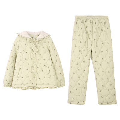 安之伴【巨保暖】三层加厚夹棉睡衣女冬季珊瑚绒可外穿冬款家居服