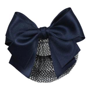 头花女职业护士空姐发网新款高级银行酒店工作盘发网兜蝴蝶结发夹