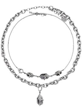 项链双层叠带男女款嘻哈甜酷风