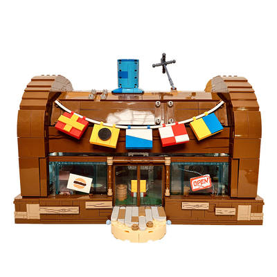 BrosBlock积木蟹堡王餐厅女玩具