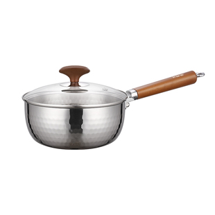 华际达真316L加厚不锈钢无涂层雪平锅奶锅小锅一人食辅食泡面汤锅