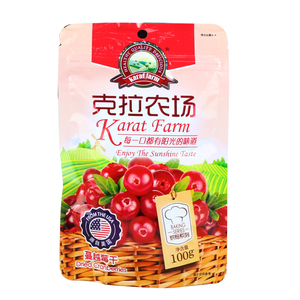 烘焙原料克拉农场蔓越莓干牛轧糖蛋糕面包饼干雪花酥馅料原装100g