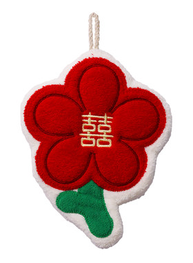 结婚喜字擦手巾婚礼毛巾抹檫手帕