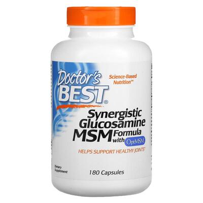 Doctor'sBest多特倍斯协同葡萄糖胺MSM关节健康发肤甲骨骼