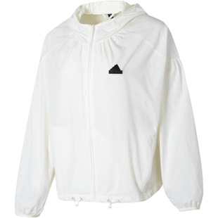 幸运叶子|阿迪达斯连帽外套女装UPF50+服WINDBREAKER运动夹克