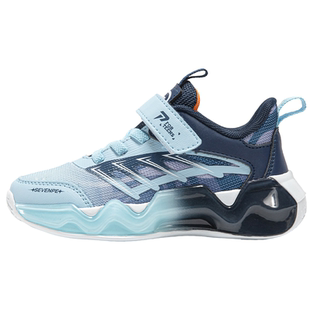 七波辉男童网面运动鞋2025秋冬季男大童防水皮面鞋儿童鞋子跑步鞋