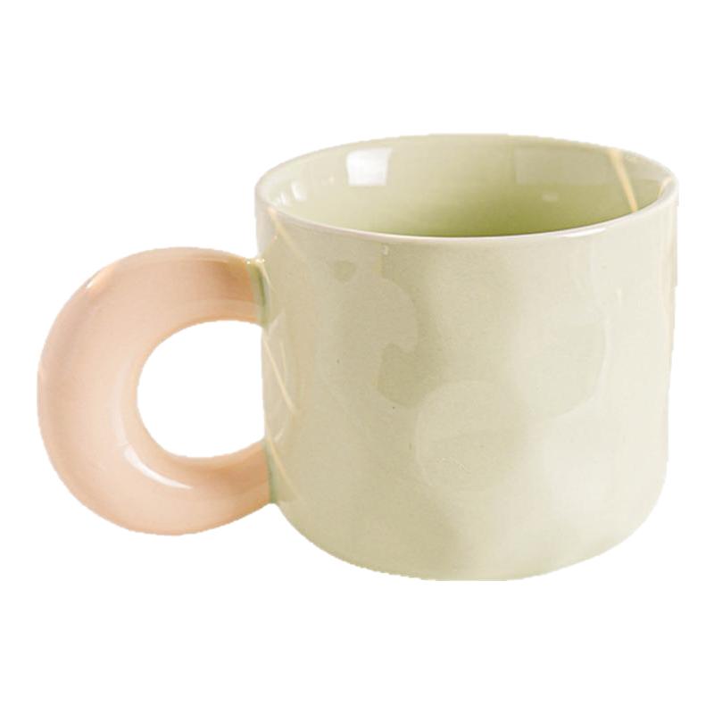 撞色陶瓷漱口杯高颜值家用洗漱杯洗漱杯