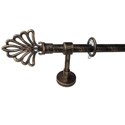 喷塑中国大陆罗马杆新风格窗帘杆鸢尾花纳米消音做旧甩卖掌柜推荐