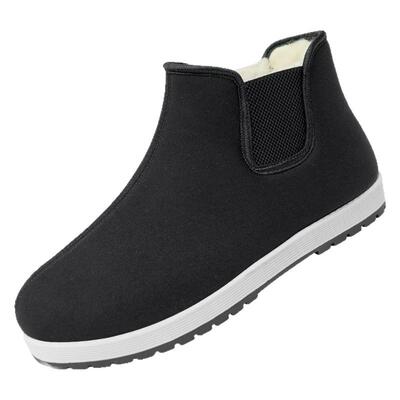 高帮绵羊毛老北京布鞋加厚棉鞋