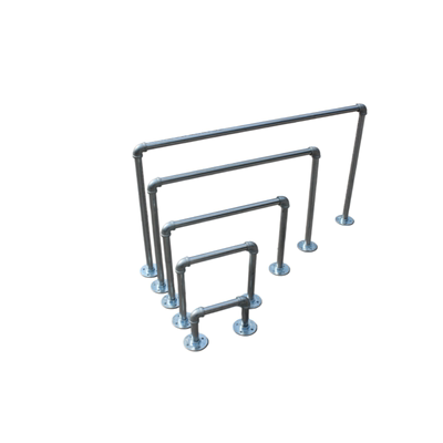 龙门架固定法兰架栏杆铁艺架衣架