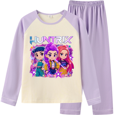 kpop猎魔女团儿童睡衣 kpop demon hunters衣服女 猎魔女团家居服
