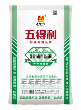 五得利五星强筋特精25kg小麦芯粉