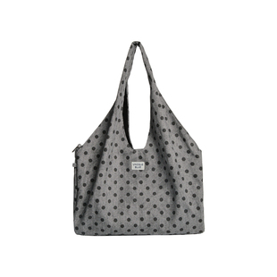 Unique blue波点托特包女大容量手提腋下包hobo慵懒风通勤单肩包