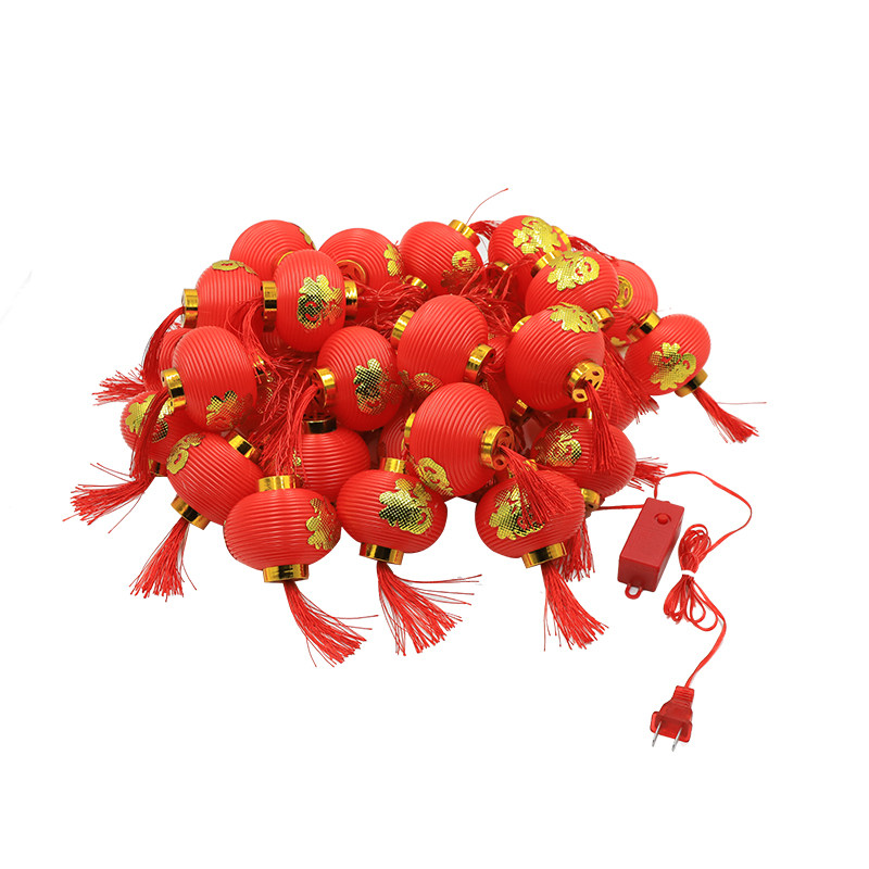 太阳能灯笼新年小彩灯闪灯串灯