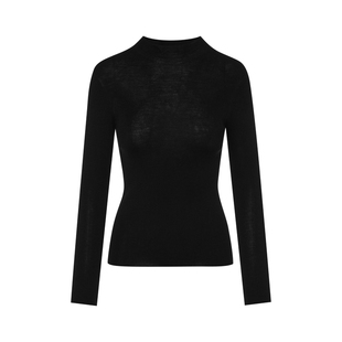 【抗起球】莱茵福莱尔进口羊毛套头打底衫时尚百搭高弹力针织衫