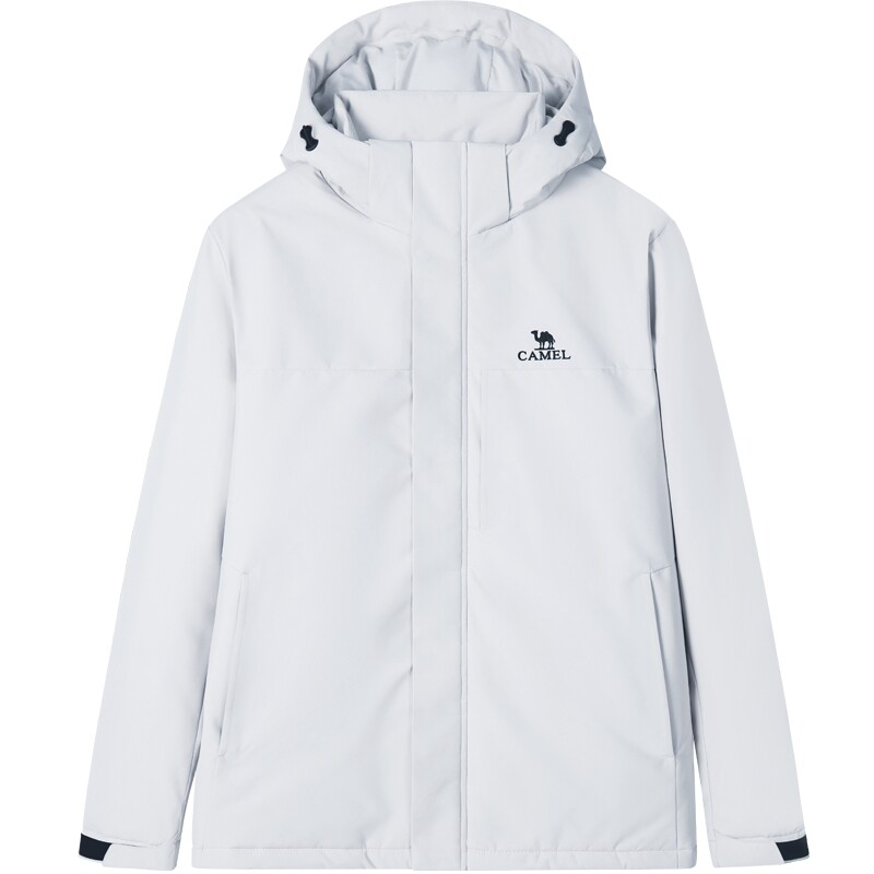 骆驼男装棉服连帽加厚外套