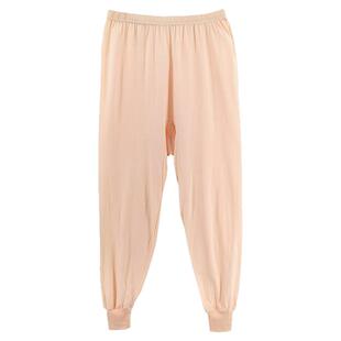 薄款全棉汗布女秋裤春夏宽松高腰加裆睡裤老太太纯棉老式大号衬裤