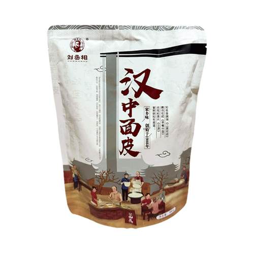 刘丞相顺丰包邮陕西汉中米皮380g秦镇米面皮凉皮开袋即食米皮速食