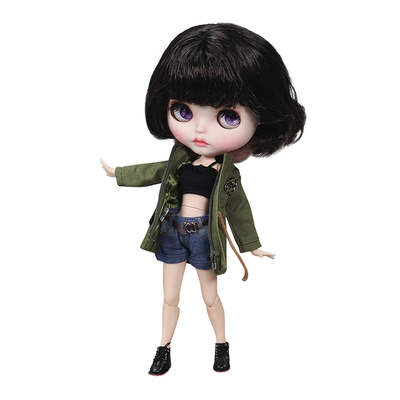 手绘改妆成品小布娃娃