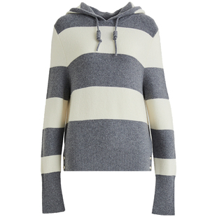 OBEG欧碧倩慵懒连帽针织衫外套女冬羊毛内搭上衣10464115