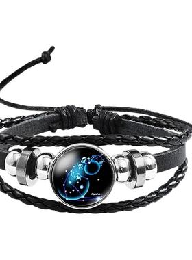 香彩夜光手链韩版男士个性男手绳