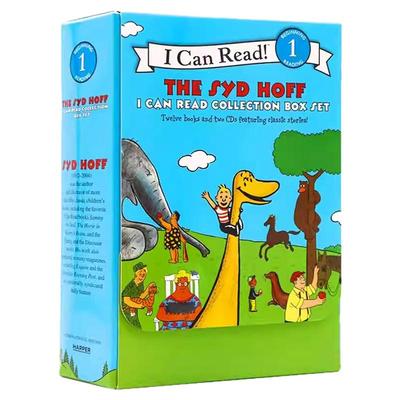 汪培珽书单 英文原版绘本 I can read di一阶段全12册+2CD 丹尼和恐龙 Syd Hoff 3-8岁带音频 暑期书单少儿英语启蒙认知 icanread