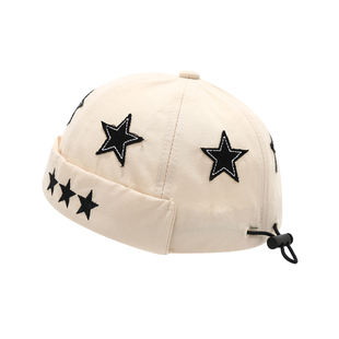 宝宝帽子春秋地主帽韩版洋气瓜皮帽婴幼儿薄款雅痞帽小月龄防晒帽