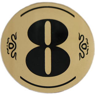 餐饮店桌号贴饭店烧烤店桌号牌数字亚克力台号贴机台货架编号8cm