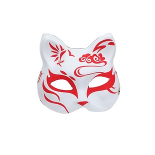 5套装DIY手工制作京剧脸谱空白女白色涂色马勺儿童手绘画纸浆面具