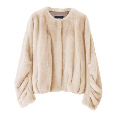 进口水貂皮草外套年轻款整貂貂皮