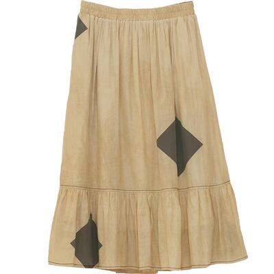 瑞尔中长伞裙复古A字半身裙